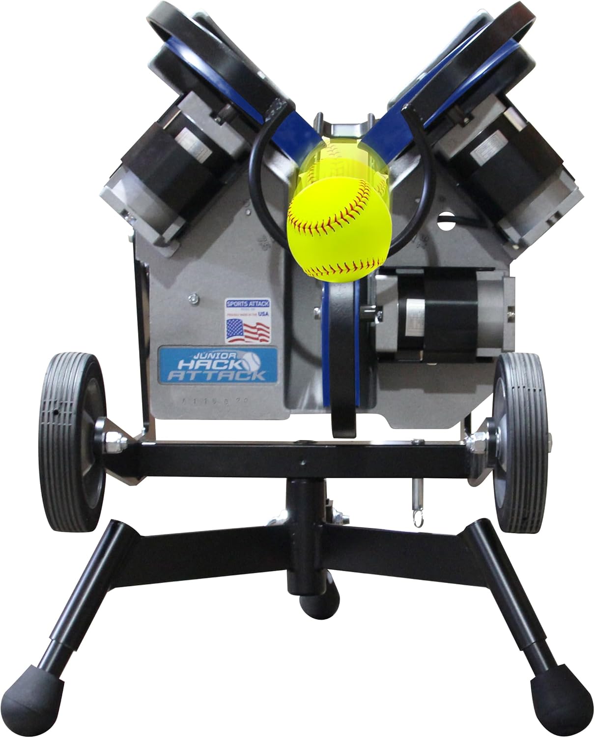 Sports Attack Softball Pitching Machine: Professional Three-Wheel Training System