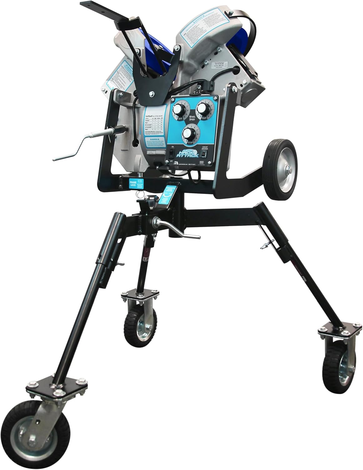 Sports Attack Softball Pitching Machine: Professional Three-Wheel Training System