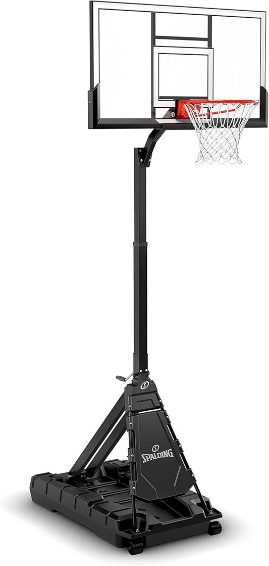 Spalding Portable Basketball System: Momentous Fast Assembly Outdoor Hoop