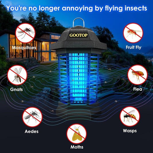 GOOTOP Mosquito Killer Lamp: Indoor & Outdoor Electric Bug Zapper